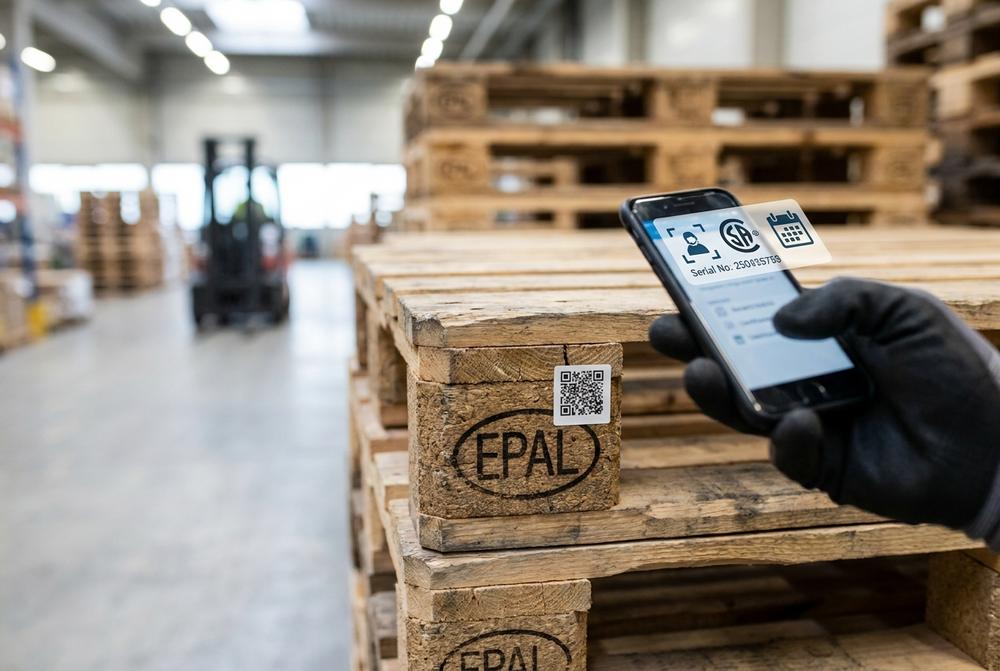 Palety EPAL QR zajišťují snadné sledování v logistice, výrobě i e-commerce