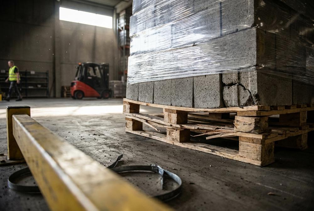 Stohované průmyslové palety z masivního dřeva pro logistiku, výrobu a e-commerce